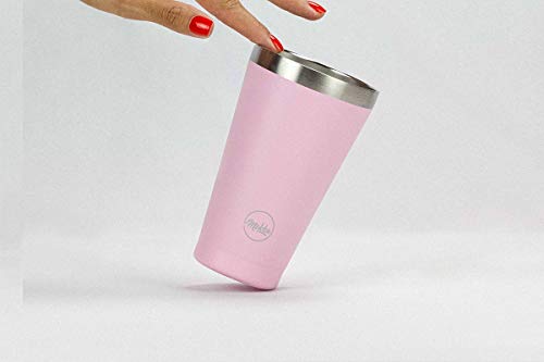 Copo Térmico Magic Beer 473ML Pownder Coating Rosa