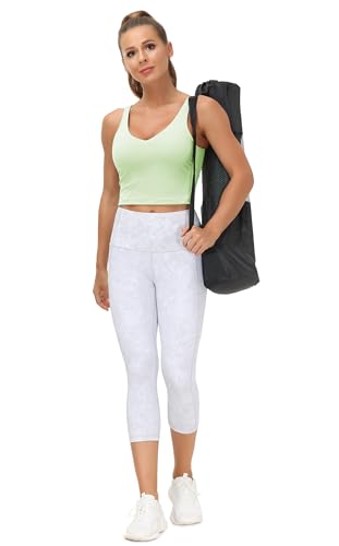 Image of THE GYM PEOPLE Womens' Sports Bra Longline Wirefree Padded with Medium Support