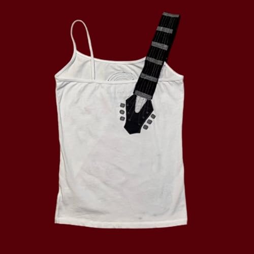 Punk Rock Concert Graphic Tank Top Summer Y2k Emo Grunge Clothes Cute Sleeveless Crop Spaghetti Strap Cami Top3
