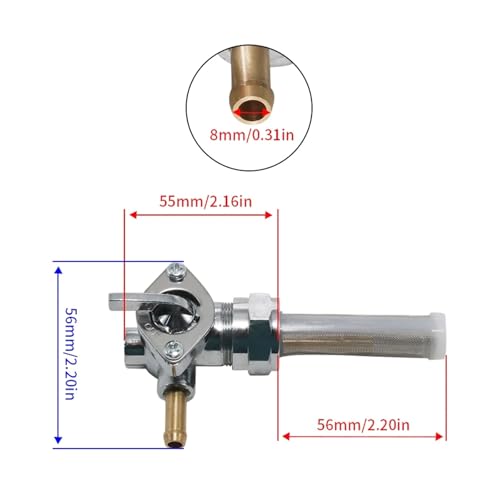 Línea de combustible para Harley-Davidson FXST y XLCH manguera de gasolina sustituye 62167-81 2