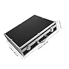 iplusmile Hard Protective Microphone Case with Handle for 4 Cordless Microphones Aluminium Alloy and Foam Material Portable Travel Mic Storage Box #1