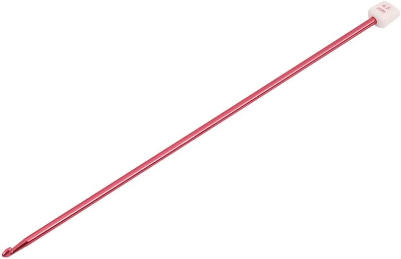 11pcs 27cm Multicolour Aluminum Tunisian Afghan Crochet Hook Knit Needles 2-8mm - (Color: Black)