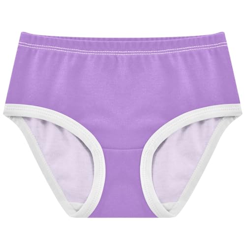 Joisal Lavender Purple Girls Underwear Toddlers 2t Cotton Girl Panties Cute Bright Briefs Underpants