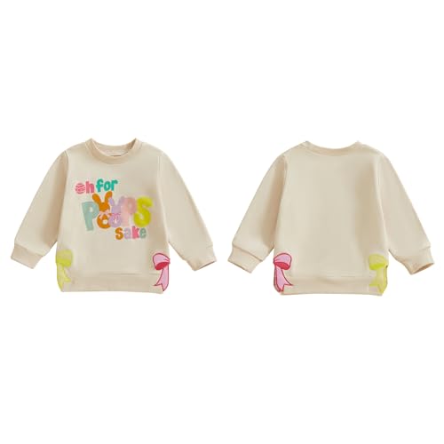 Easter Outfit for Baby Girls Boys Sweatshirts Bunny Print Crew Neck Long Sleeve Shirts BabyToddler Easter Clothes