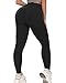 STARBILD Leggings Mallas Fitness Pantalones Deportivo de Mujer Cintura Alta Elástico Push Up para Training Yoga Pilates #Booty-Negro M