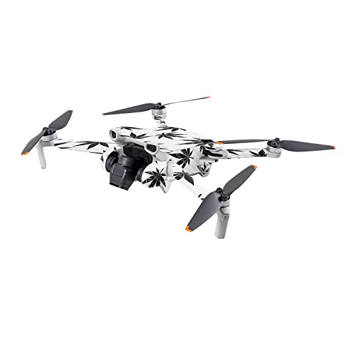 Image of MightySkins Carbon Fiber Skin Compatible with DJI Mini 3 - Pot Leaves Black | Protective, Durable Textured Carbon Fiber Finish | Easy to Apply