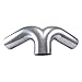 Spectre Performance 97985 4" Y - 130? Mandrel with 6" Leg