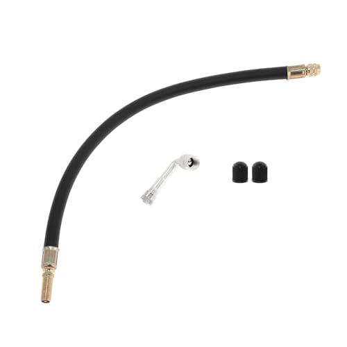 Image of Motoforti 1set 90 Degree Copper Tire Valve Extension with Durable Plastic 350mm Tyre Valve Inflation Adapter for Car Motorcycle RV Truck Bike