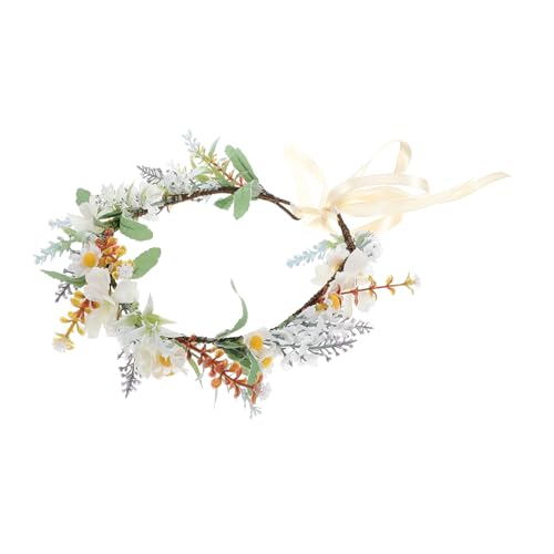 Serre-tête floral pour coiffure de fête et grand mariage bohème en plein air