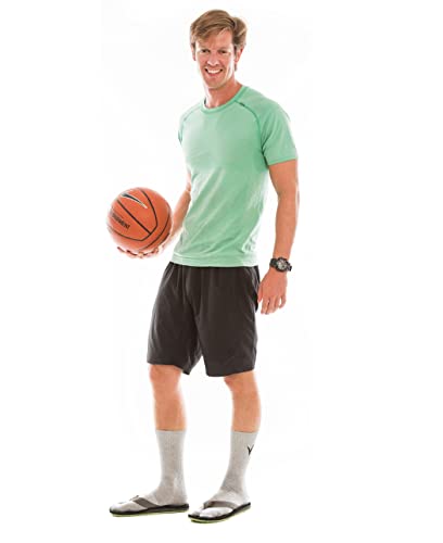 Image of 3 Pairs Thick Flip-Flop Big Toe Socks Crew Mid Calf or Ankle Size: Women 9-12 Men 8-11
