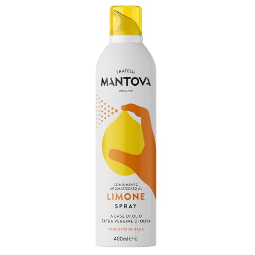 Limone Spray in Olio Extra Vergine di Oliva 400ml - Olio Spray italiano – Sprayleggero – 100% Naturale,100% Leggero, 100% Facile - Con lo spray risparmi fino al 90% di prodotto