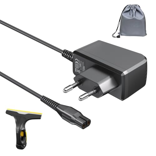 Superer 5 5V Ladegerät Passend für Kärcher-Fenstersauger WV2 WV1 WV1/WV2 Plus KWI 1 Plus WV5 WV75 Robustes Ersatz-Netzteil Ladekabel für Kärcher Fensterreiniger Inklusive Wasserdichter Tasche