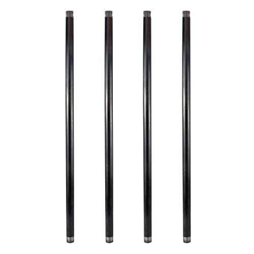 GeilSpace 3/4' × 54' Heavy Duty Pre-Cut Grey Metal Pipe, Industrial Steel Fits Standard 3/4 Inch Threaded Pipes and Fittings - Vintage DIY Industrial Shelving (3/4' × 54', Grey)