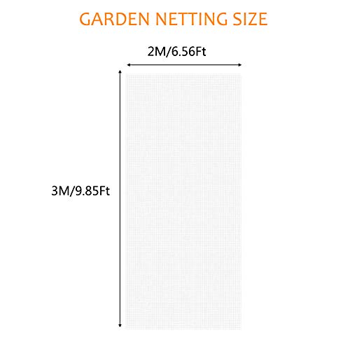 LoYinLo 6.5X9.8Ft Garden Insect Screen Bird Net Barrier Hunting Blind Garden Netting Mesh Bird Netting,Protecting Your Plant Fruits Flower - Thumbnail 3