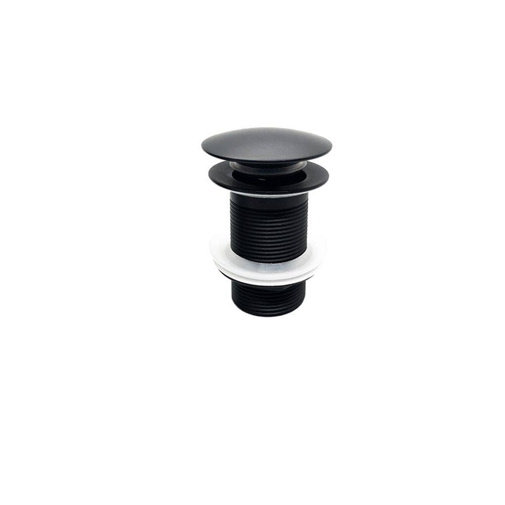 Filtro de drenaje desplegable para fregadero, válvula de baño moderna, accesorio de lavabo de latón, negro dorado, tapón de drenaje de rebote, negro S sin desbordamiento