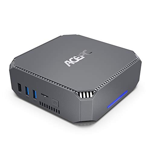 AK2 Mini PC Intel Celeron J3455,4K HD Graphics Windows 10 Mini Desktop Computer,4GB
