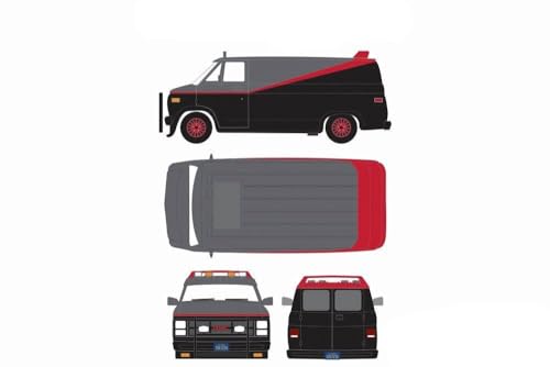 Greenlight 1:24 Hollywood - The A-Team - 1983 GMC Vandura miniatura 3