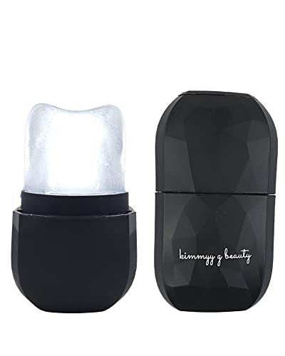 KIMMYY G BEAUTY Ice facial roller - Reusable facial treatment - Reduce puffiness and redness - Easy to use and add to your beauty routine (Black)
