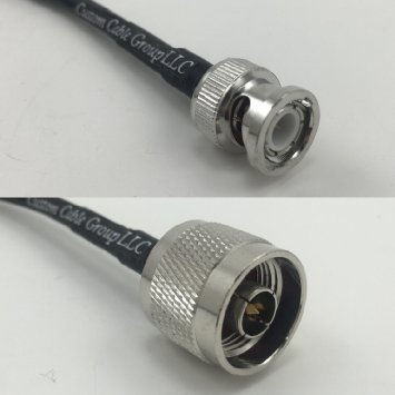 2 feet RG142 BNC Male to N Male Pigtail Jumper RF coaxial Cable 50ohm Quick USA Shipping