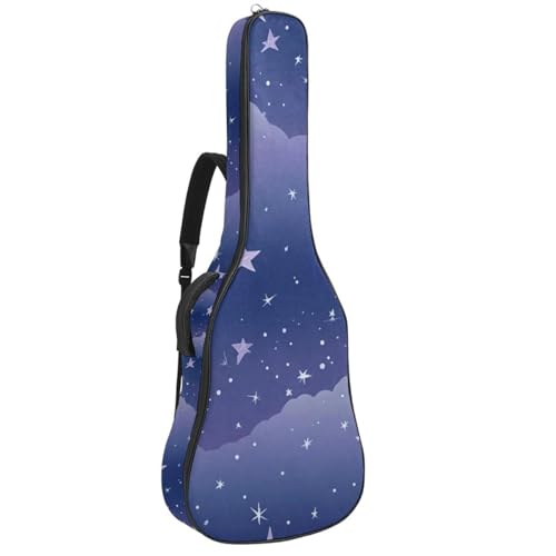 Sac pour guitare acoustique étanche avec poches de rangement violet multicolore