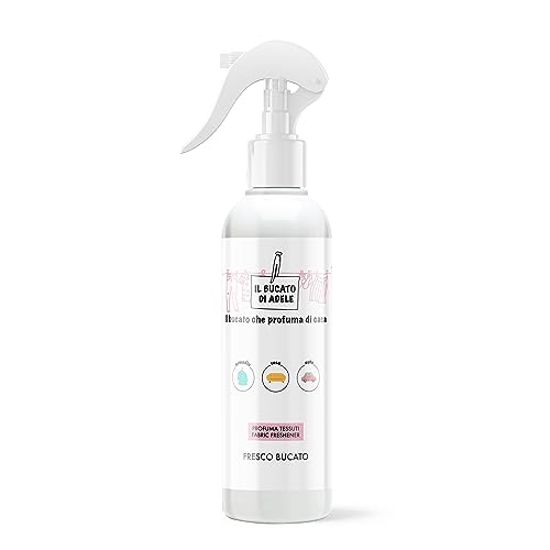 IL BUCATO DI ADELE il bucato che profuma di casa | Profuma Tessuti Spray, Fragranza Fresco Bucato, Formato 250 ml
