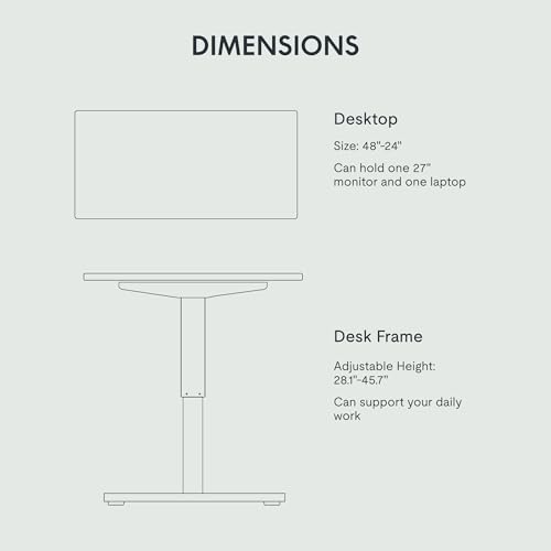 Image of FLEXISPOT EN2 55''x28'' Standing Desk with Monitor Mount Bundle, 1 inch Thick One-Piece Desktop, Fully Adjustable Single Monitor Arm with Cable Management, Bundle for Home Office, Gaming & Study, Maple