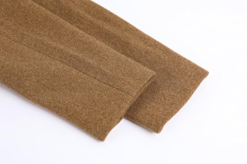 CHARTOU Women's Casual Thicken Wool Blend Stand Collar Single Breasted Pea Coat