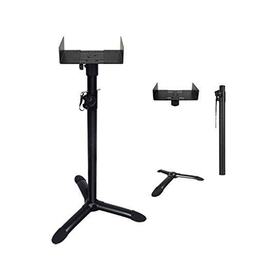 BXYXJ Supporti Casse Acustiche - 1pcs Regolabile 26.7-45.6in Altezza (Altoparlanti Non Inclusi), Regolabile Vassoio/Sollevamento Regolabile/all Metal Structure/Antiurto e Stabile (Size : Small)