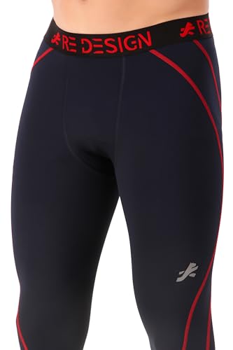 Image of ReDesign Apparels Men's Polyester Compression Pant /Tights /Megging for Gym, Running, Cycling, Yoga & All Sports