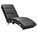 Produktbild Casaria Relaxliege Massage Heizfunktion 186x89x55cm Ergonomisch Kunstleder Gepolstert 180 kg Belastbarkeit Wohnzimmer Chaiselongue Relaxsessel Schwarz