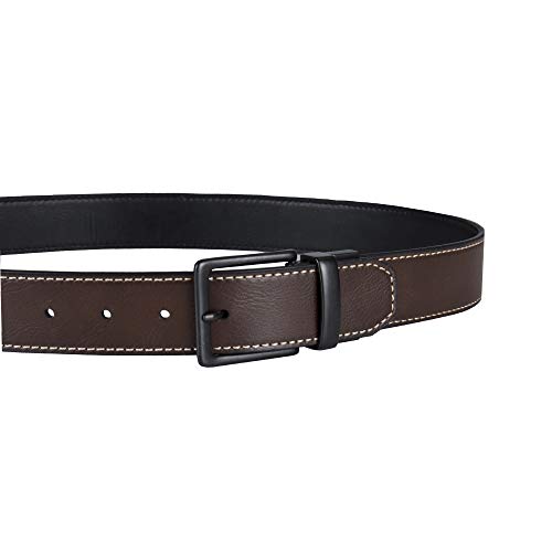 Image of Levi's Leather Men's Levis 40Mm Reversible Belt With Brushed Silver Buckle