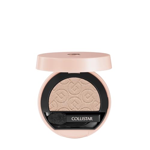 Collistar Impeccabile Ombretto Compatto, Make-up Occhi a Lunga Durata, Texture Morbida e Multi-Finish, Facile da Sfumare, 425 Champagne Satin, 3 g