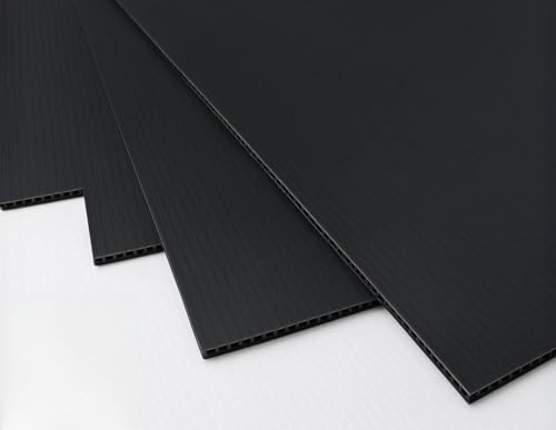 FO Ltd Building Supplies Black Correx Sheet 2mm 2400x1200mm Pack of 5