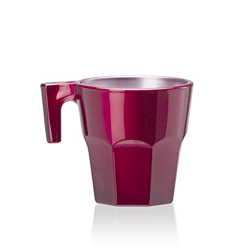 Image of Pasabahce Casablanca Mug from House of Pasabahce The Original Pasabahce from Turkey, Metalic Assorted Colour Casablanca Mugs, 70 ml in Set of 4 Pcs, Perfect fit for Tea /Coffee.