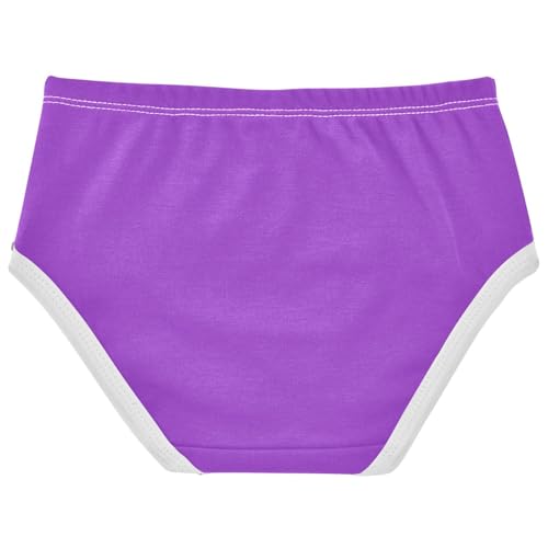 Joisal Toddlers Underwear Floral 2t Cotton Girl Panties Cute Fancy Briefs Undies Kids Purple Orchid2