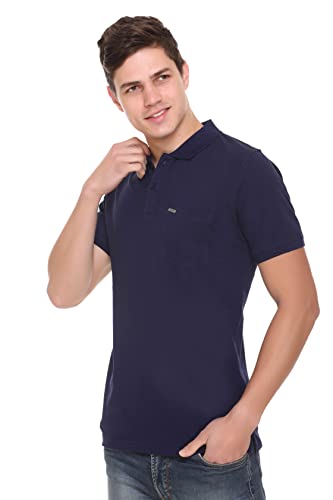 Image of Half Cotton Polo T Shirt for Man with Pocket - Regular Fit Mens Collar Tshirt