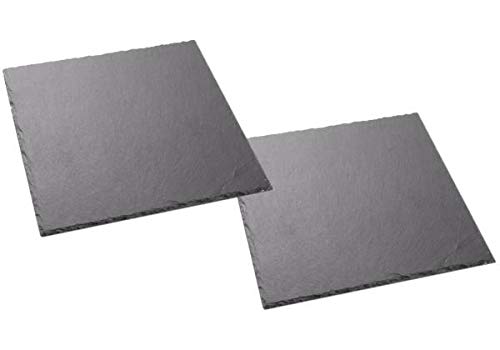 Schieferplatten 30 x 30cm - 2er Set quadratisch Cover
