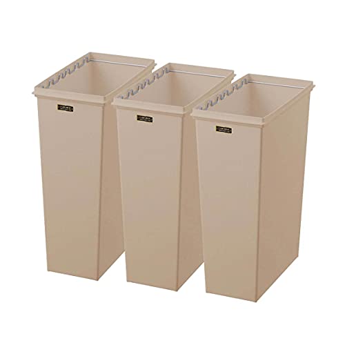 天馬 ごみ箱 本体 ライトブラウン 45L イーラボホーム スマートペール 3個セット