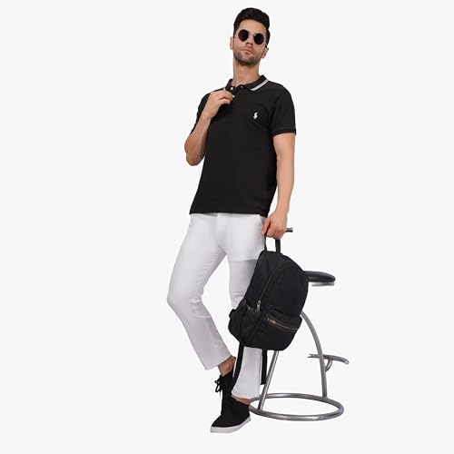 Image of Men's Regular Fit Linen Trousers | Slim Fit Lightweight Casual Pants | Stylish Dress Pants for Office or Travel | Premium Luxury Linen Trouser Pant with Breathable Comfort