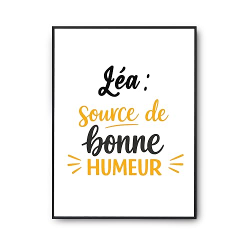 Poster Affiche Lea Otshirt imprime en France pour poster citation murale