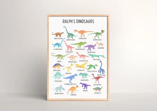 Abecedaire dinosaure A3 pour apprendre l'alphabet dans la salle de jeux