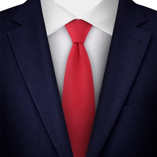 Image of Jacob Alexander Men's Slim Width 2.75 inch Solid Color Tie