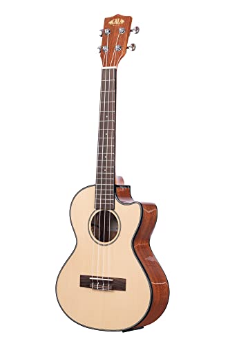 Kala KA-STGE-C Tenor Ukulele Acoustic Electric – Natural - Les Beatles, Paul McCartney, John Lennon, RIngo Starr, George Harrison Kala KA-STGE-C Tenor Ukulele Acoustic Electric - Natural – Image 5