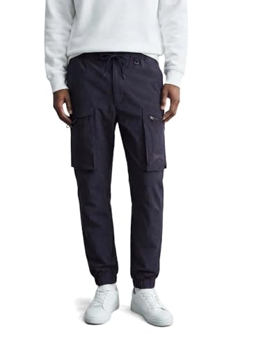 Image of The Indian Garage Co Men Relaxed Fit Mid-Rise Stretchable Cargos