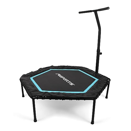 Fitness Trampolin Premium mit Klappfunktion und Haltestange für Indoor und...