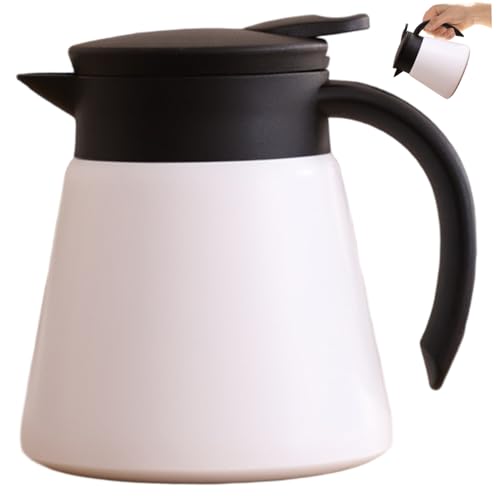 Café térmico sin derrames: jarra de vacío de 880 ml en acero inoxidable con manija ergonómica 4