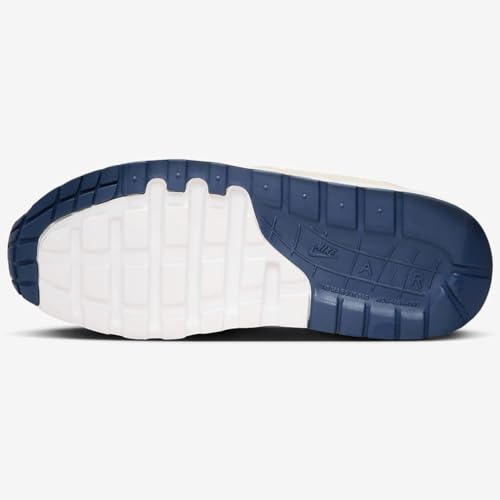 NIKE Air Max 1 Big Kids' Shoes (DZ3307-103, White/Bronzine/Barely Volt/Light Orewood Brown) Size 5.54