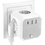 【Multischutz und Haltbarkeit】Unsere Steckdosenleisten mit USB verfügen über mehrere Schutzfunktionen wie Überspannungsschutz, Überspannungsschutz, Überlastschutz, Überstromschutz. Die Schale besteht aus hochwertigem flammhemmendem PC-Material, das sicher und hochtemperaturbeständig ist.