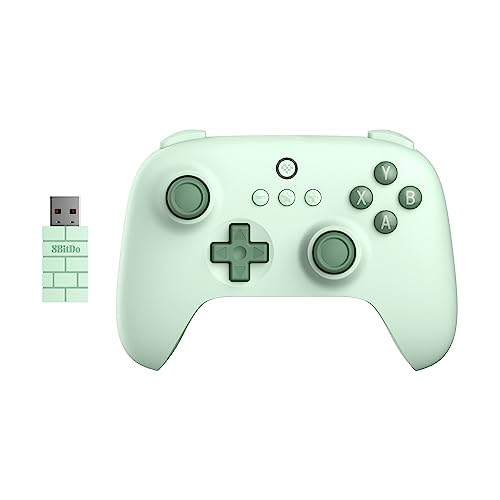 8Bitdo Ultimate C 2,4g Kabelloser Controller für Windows PC, Android, Steam Deck und Raspberry Pi, 25 Spielstunden mit 2 Stunden Ladezeit (Grün)