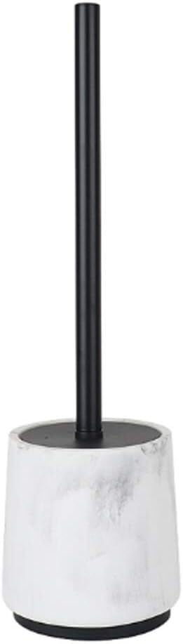 Brosse de toilette moderne en résine robuste avec support de rangement élégant